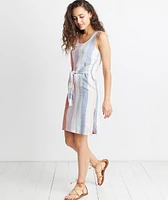 Brea Tie Front Dress Multi Stripe