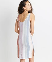 Brea Tie Front Dress Multi Stripe