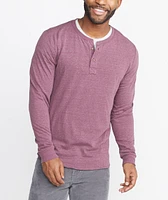 Double Knit Henley Burgundy