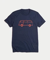 Bus Tee True Navy