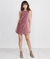 Cizon Velvet Shift Dress Mauve