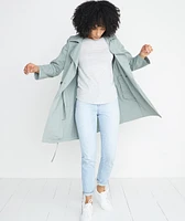 Clover Longsleeve Saddle Tee Light Heather Ash