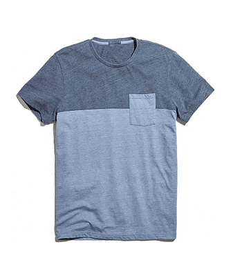 Colorblock Pocket Tee Vintage Indigo