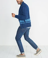 Connery Cardigan Indigo Stripe