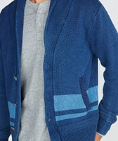 Connery Cardigan Indigo Stripe