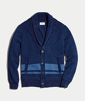 Connery Cardigan Indigo Stripe