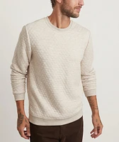 Men's Corbet Quilted Crewneck Oat Heather