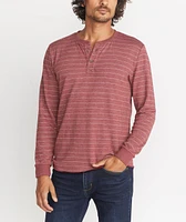 Double Knit Henley Raisin