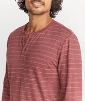 Double Knit Henley Raisin