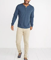 Double Knit Henley Dark Navy