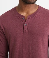 Double Knit Henley Tawny Port