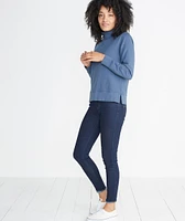 Evie Funnel Neck Sweatshirt Deep Denim