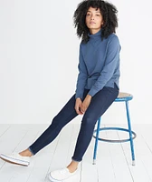 Evie Funnel Neck Sweatshirt Deep Denim