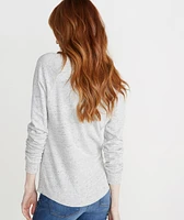 Double Knit Henley Light Heather Ash