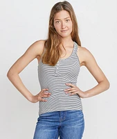 Henley Racerback Tank Natural/Black