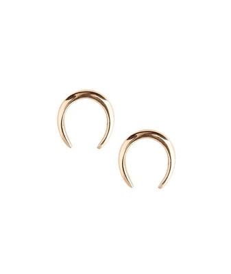 Soko Horseshoe Studs in Brass