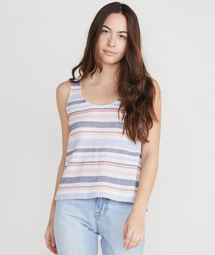 Jackie Tank Blue Multi Stripe