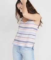 Jackie Tank Blue Multi Stripe