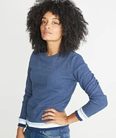 Jenny Crewneck Sweatshirt Twilight/Carolina Blue/White