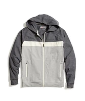 Keeler Zip Hoodie Grey/White