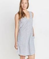 Lake Tank Dress Thin Blue Stripe