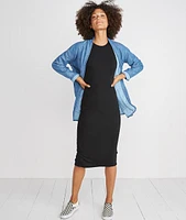 Lexi Daytime Dress Black Rib