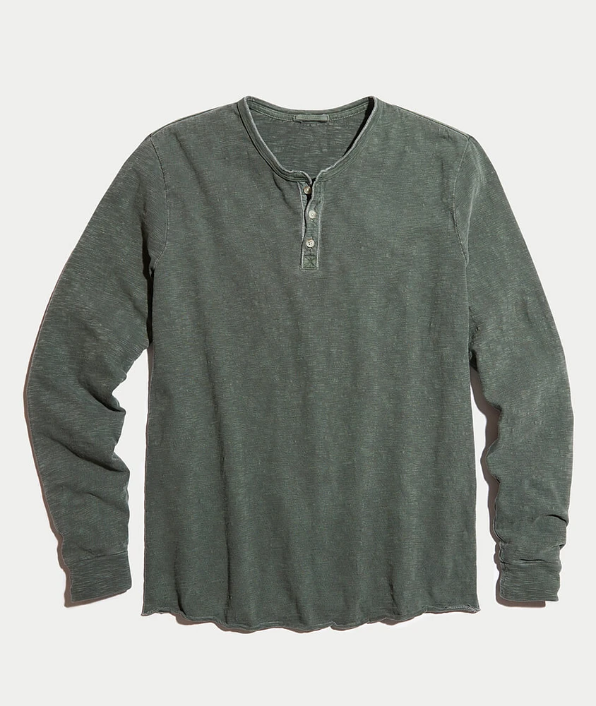 Lightweight Henley Dusty Olive