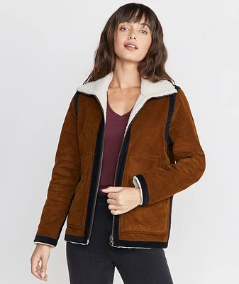 Loni Sherpa/Corduroy Reversible Coat