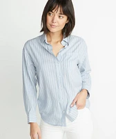 Madison Boyfriend Button Down Menswear Stripe