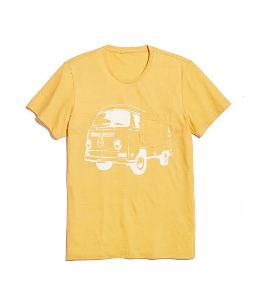 Bus Pocket Tee Yellow Ochre