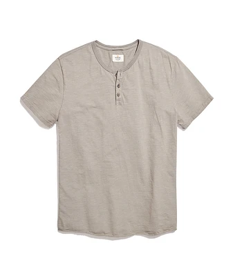 Short Sleeve Henley Agave