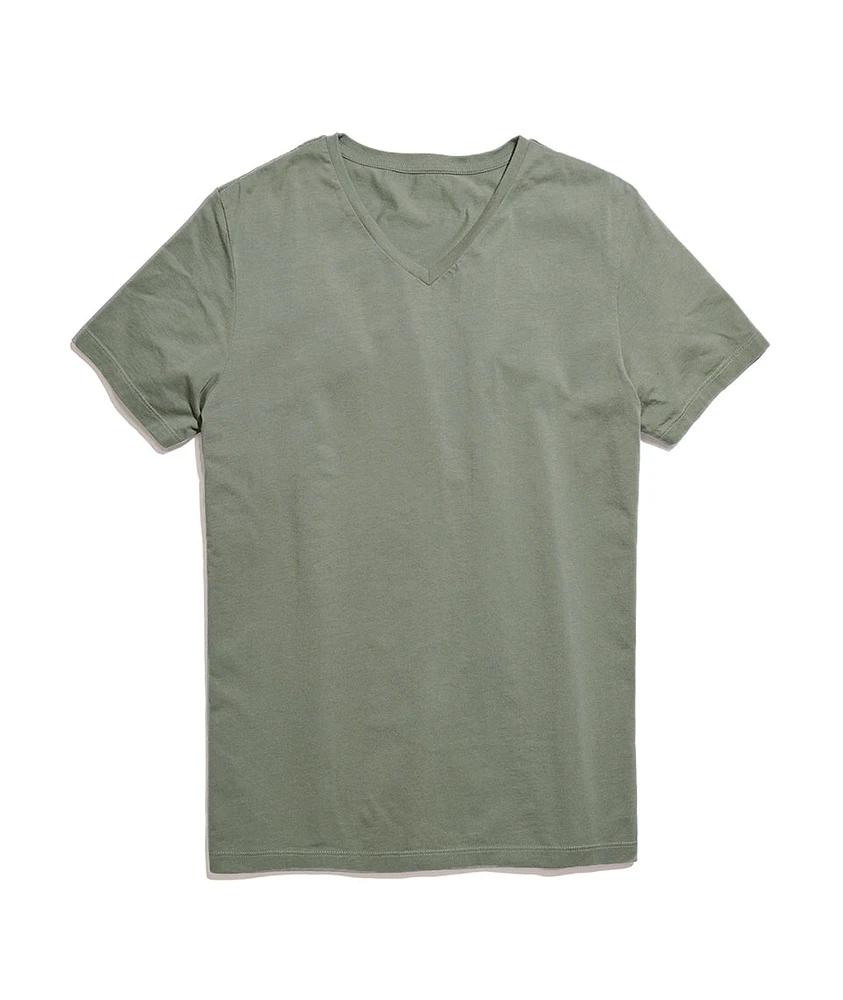 Signature V-Neck Agave Green