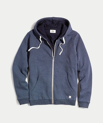 Signature Zip Lined Hoodie Navy