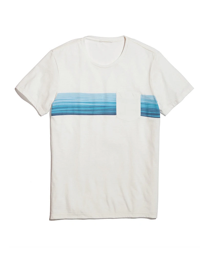 Wave Stripe Pocket Tee