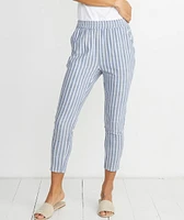 Monica Pant Blue Stripe