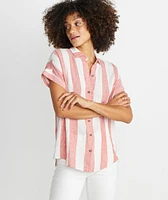 Paige Button Down Baked Apple Stripe