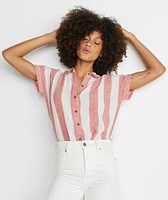 Paige Button Down Baked Apple Stripe