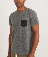 Signature Pocket Tee Heather Grey Neps