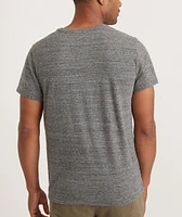 Signature Pocket Tee Heather Grey Neps