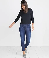 Polly Cropped Tunic Graphite