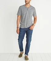 Shortsleeve Henley Flax Grey