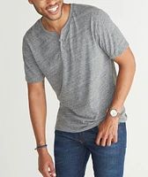 Shortsleeve Henley Flax Grey