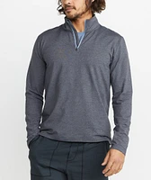 Huntley Sport Quarter Zip Heather Grey