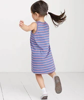 Mini Alana Tank Dress Faded Dahlia Stripe