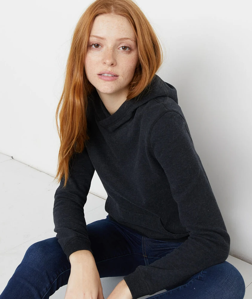 Regina Cowlneck Hoodie Jet Black Heather