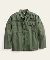 Military Cotton Jacket in Green