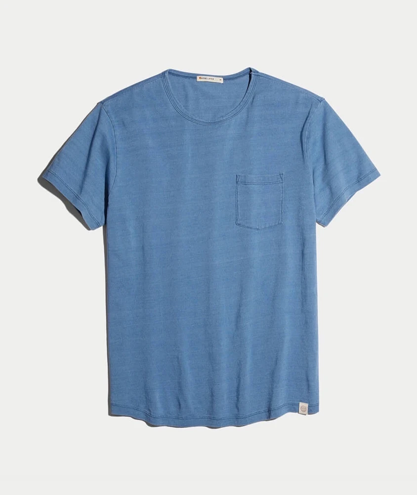 Saddle Pocket Tee Indigo