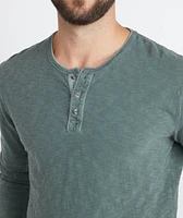 Lightweight Henley Dusty Olive