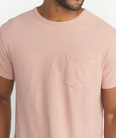 Saddle Pocket Tee Pink/White Stripe