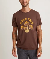 Signature Crew Graphic Tee Walnut